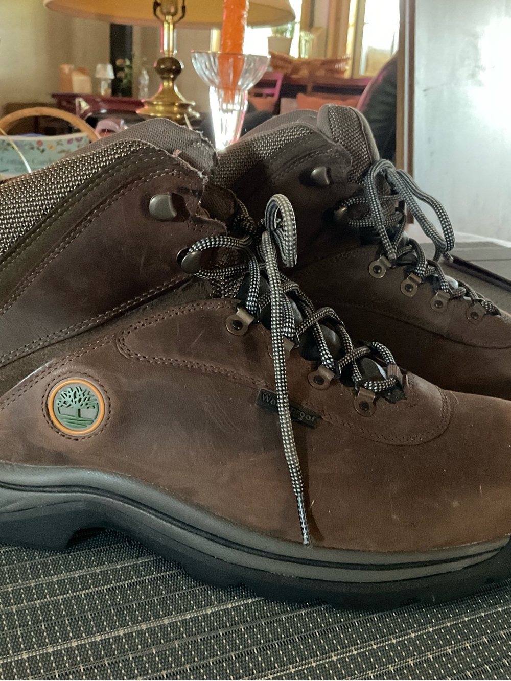 Timberland Men's Brown Waterproof Hiking Boots. Size 12W
